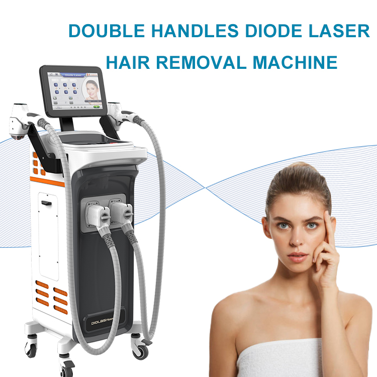double handles 808 hair removal machine (2)